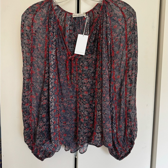 Ulla Johnson Deetra Silk Blouse - Picture 2 of 12